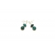 Blue Chrysocolla Beaded Drop Earrings